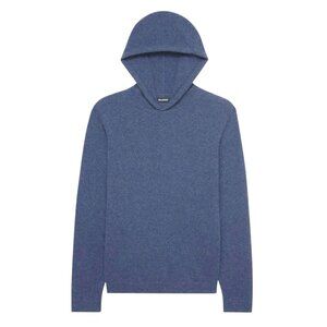 Naadam slate blue signature cashmere hoodie